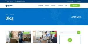 Gomo – Moving Company Elementor Template Kit