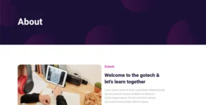 Gotech – Online Course Elementor Template Kit