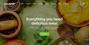 Gourmet – Food Ordering & Delivery Elementor Template Kit